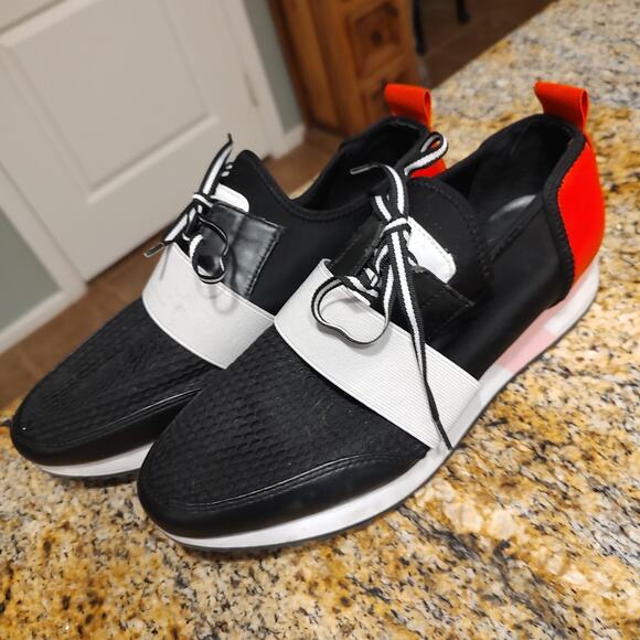 Steve Madden Shoes - Steve Madden Antics ANTI01AS1 Black Red Sneaker Shoes Women's Size 10M